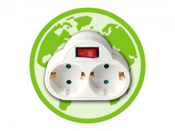 Dubbele Doorvoerstekker