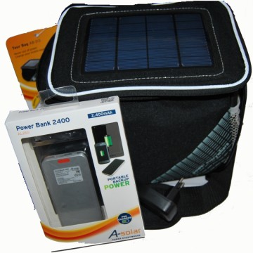 Stuurtas met zonnepaneel